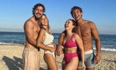 Larissa Manoela curte dia de praia com o ex, André Luiz Frambach
