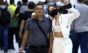 Mel Maia posa com o pai após desembarcar em aeroporto do Rio