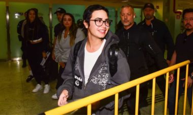 Demi Lovato desembarca no Brasil para shows e Rock in Rio