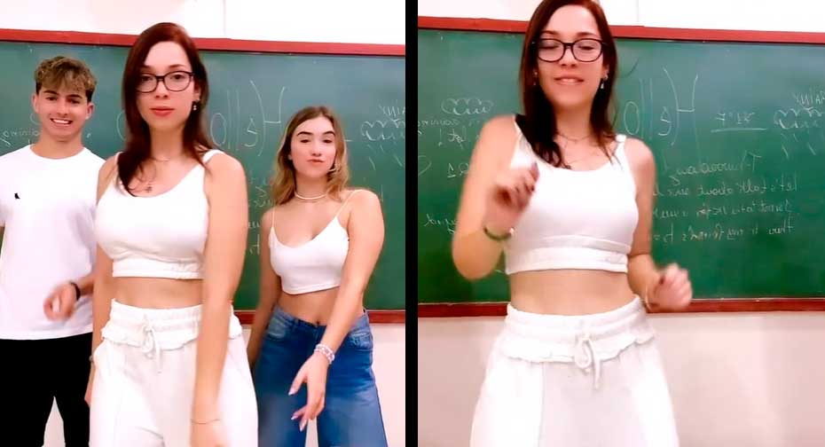 Cibelly Ferreira a famosa professora de inglês inova nas aulas e faz dancinhas do TikTok. Foto: Reprodução Instagram