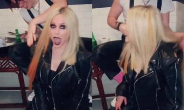 Avril Lavigne surpreende fãs ao deixar músico cortar seu cabelo