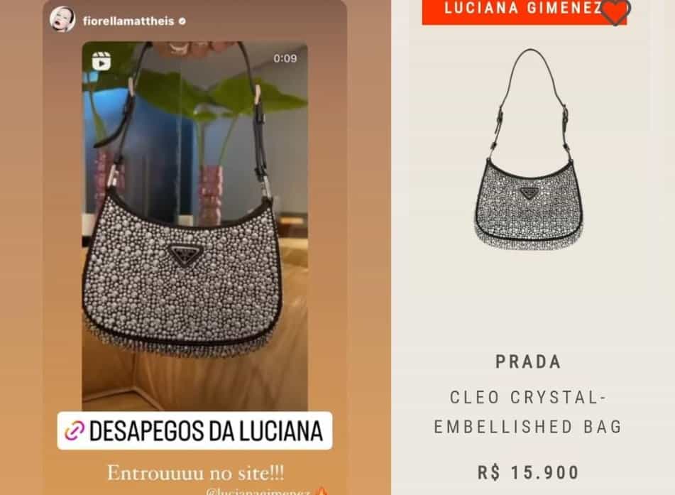 Luciana Gimenez anuncia bolsa de grife cravejada de cristais à venda (Foto: Reprodução/Instagram)