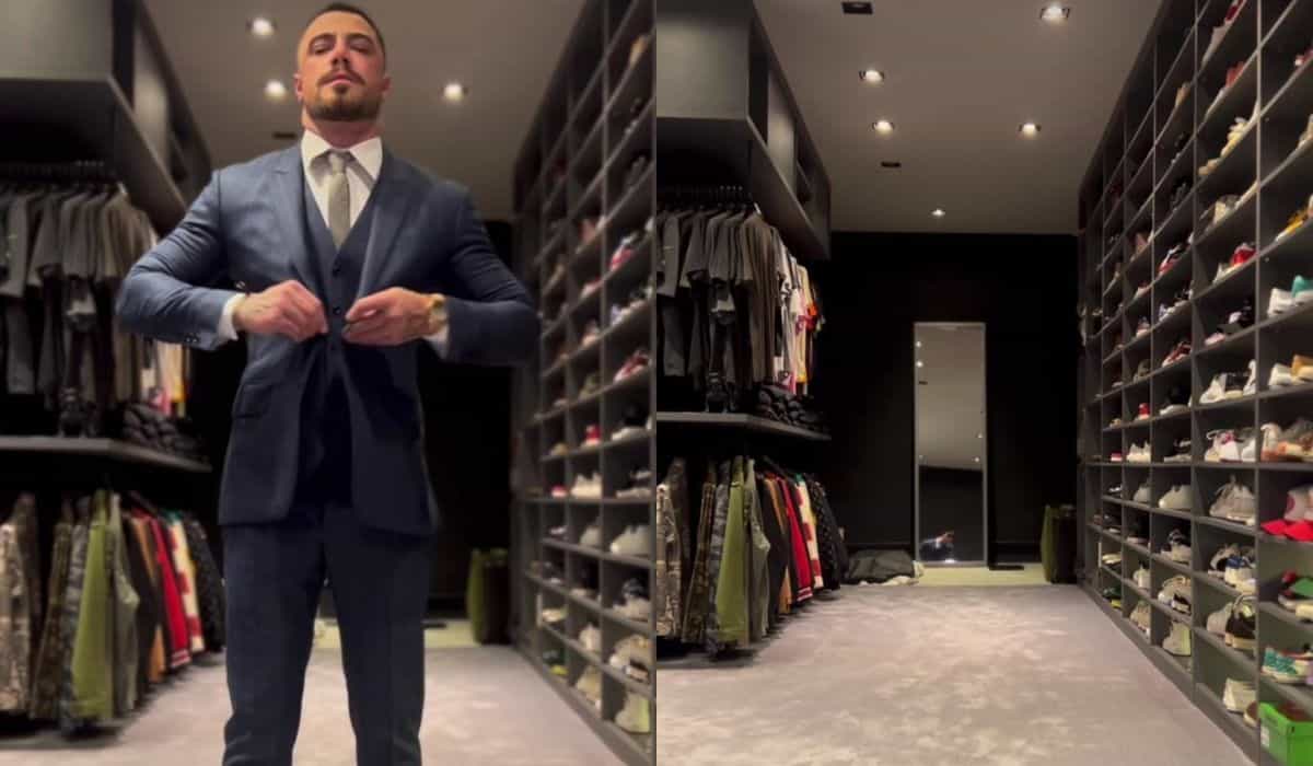 Felipe Titto impressiona fãs ao exibir closet: 'parece uma loja'