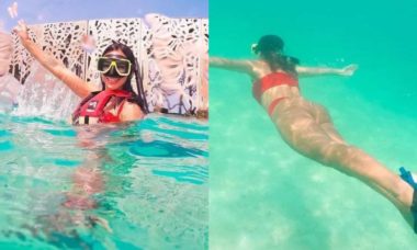 Bruna Biancardi curte mergulho durante viagem pelas Maldivas