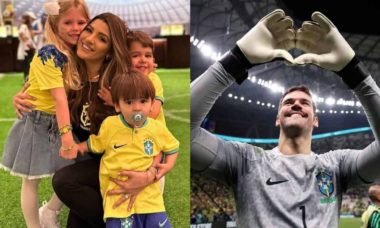 No Catar, esposa do goleiro Alisson celebra vitória do Brasil: 'foi lindo'
