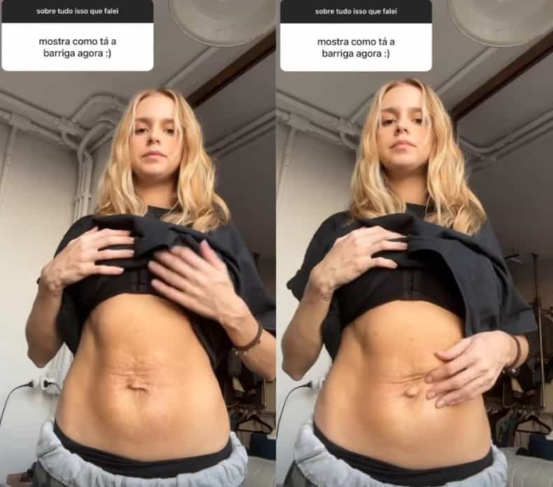 Isa Scherer exibe barriga após a gravidez: 'melhorou demais' (Foto: Reprodução/Instagram)
