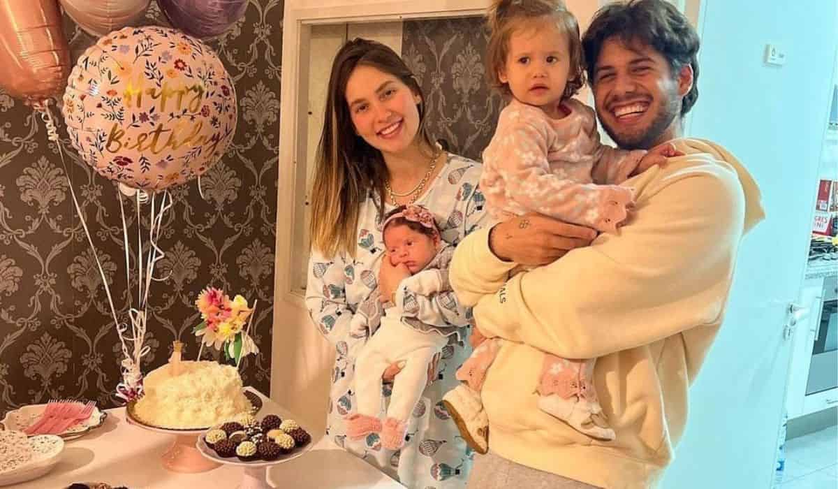 Virgínia e Zé Felipe celebram primeiro mês de vida da filha