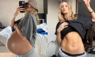 Isa Scherer exibe barriga após a gravidez: 'melhorou demais'