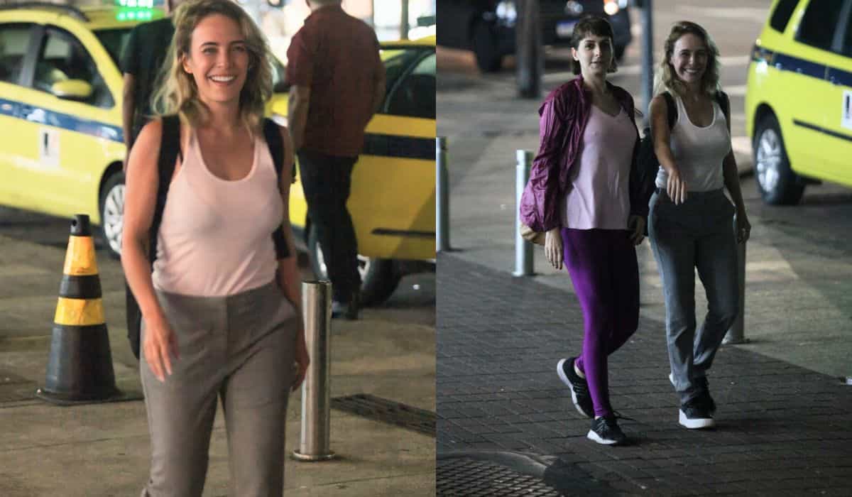 Fernanda Nobre é flagrada caminhando com a amiga pela Gávea