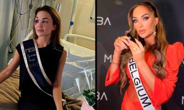 Vídeo: Miss Bélgica mostra imagens no hospital após acidente grave
