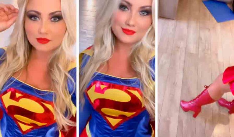 VÍdeo Ellen Rocche Encanta Ao Mostra Roupa Sexy De ‘supergirl Para O Carnaval