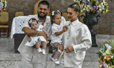 Virginia e Zé Felipe batizam as filhas em Goiânia, confira as fotos!