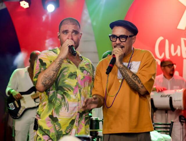 Diogo Nogueira e Marcelo D2 fazem show juntos no RJ (Foto: Webert Belecio / AgNews)