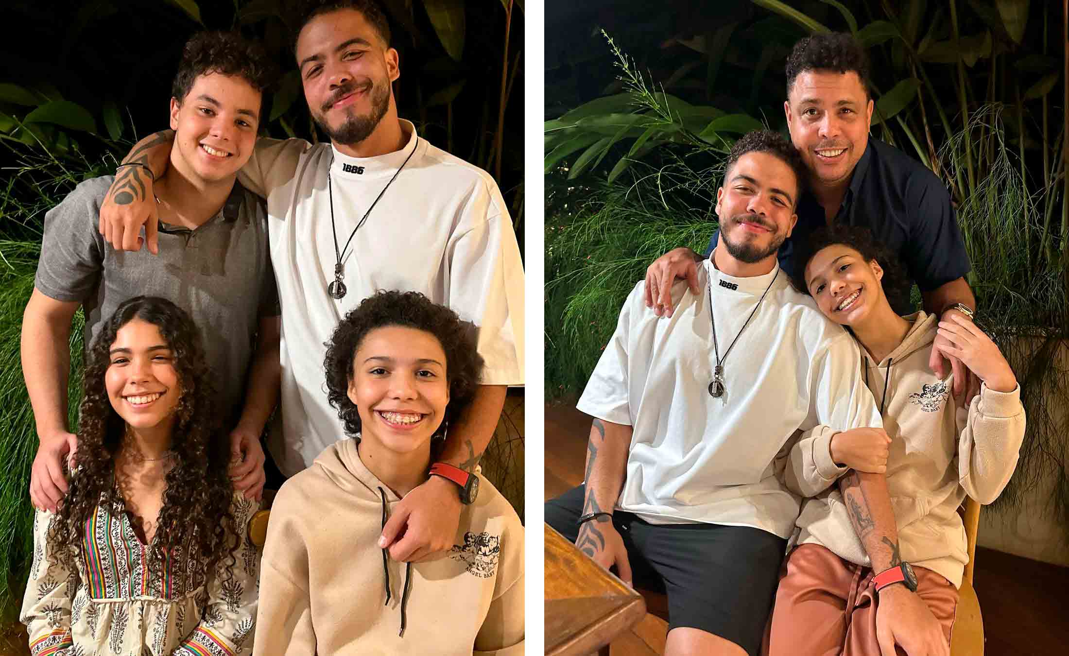 Ronaldo reúne os quatro filhos e faz foto rara, confira