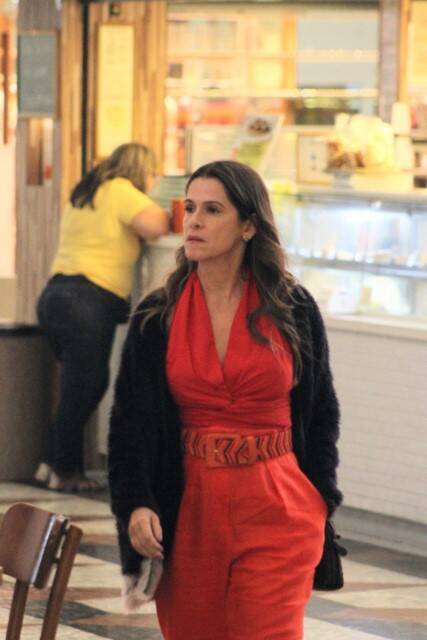 Ingrid Guimarães é flagrada curtindo passeio em shopping do RJ (Foto: Rodrigo Adao / AgNews)
