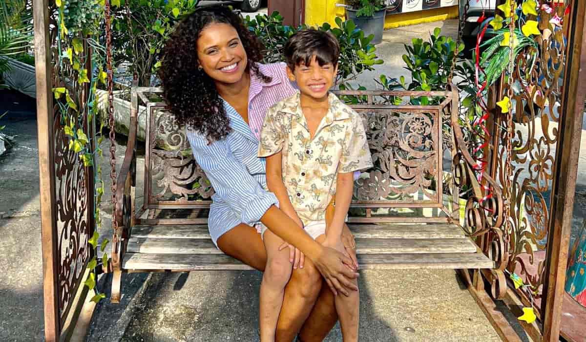 Aline Dias se derrete em passeio com o filho: 'meu amor por você é infinito'