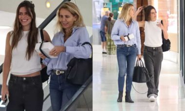Mariana Goldfarb curte passeio com a mãe por shopping do RJ (Foto: Victor Chapetta / AgNews)