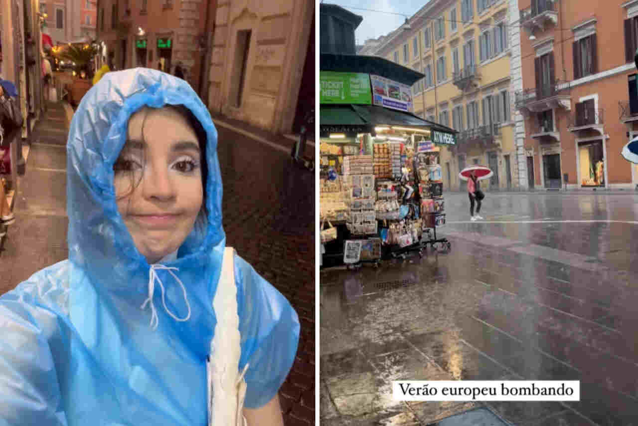 Gkay mostra dia chuvoso na Europa e brinca: "Boatos que era verão"