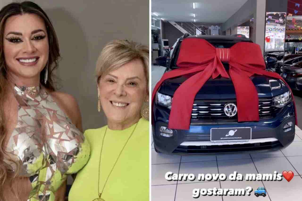 Juju Salimeni presenteia mãe com carrão de luxo de R$ 165 mil