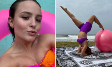 Larissa Manoela exibe flexibilidade no Dia Internacional do Yoga: "Consciência e equilíbrio"