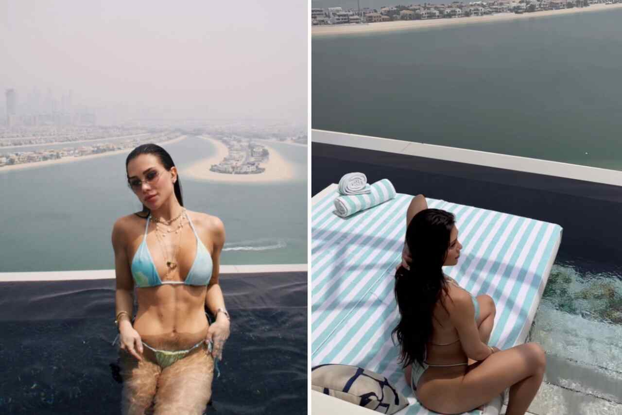 Flavia Pavanelli curte piscina em hotel luxuoso de Dubai: "Turistando"