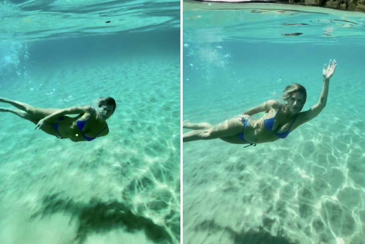 Giovanna Ewbank deixa fãs babando com vídeo de mergulho em Noronha: "Sereia"