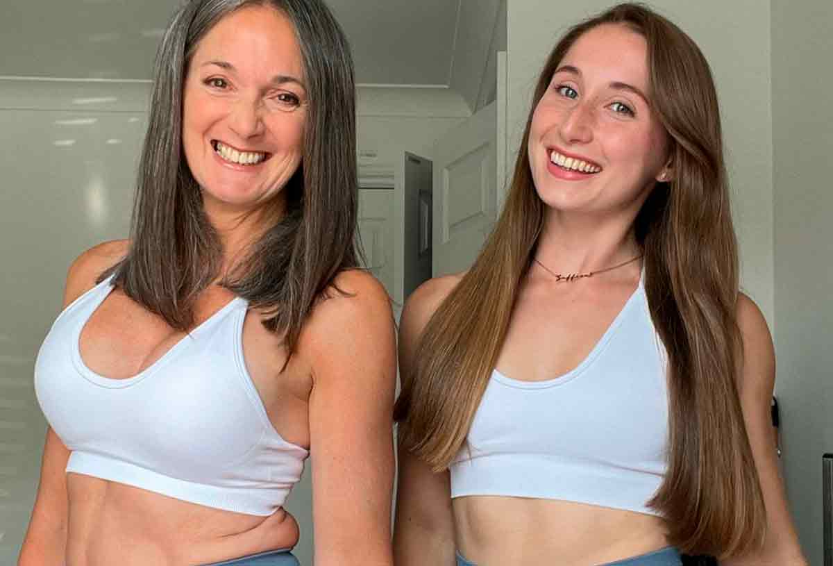 Jacqueline Hooton and daughter Saffron Hooton. Photo and Video: Reproduction Instagram @hergardengym