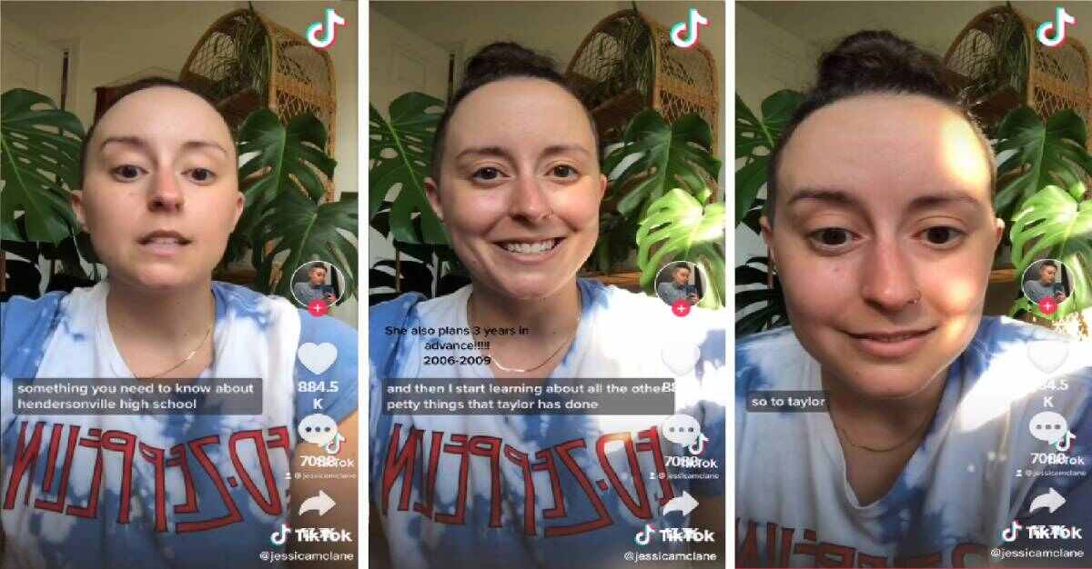 Die Frau nutzte die sozialen Medien, um die Geschichte zu erklären. Foto: Reproduktion TikTok @jessicamclane