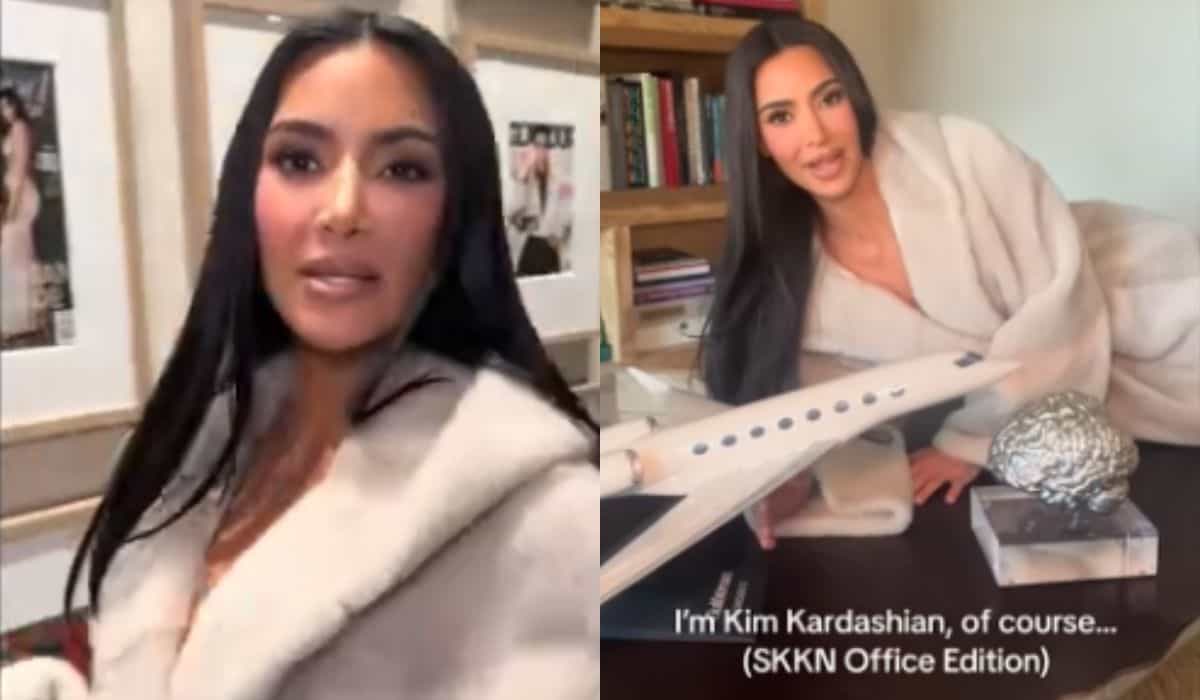 Video: Kim Kardashian překvapuje ukázkou své super luxusní kanceláře. Foto: Reprodukce TikTok @kimkardashian