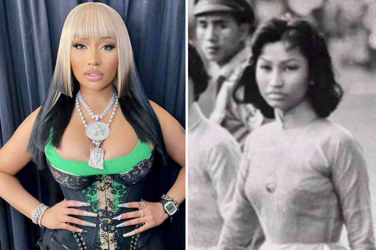 Rapper Nicki Minaj werd viraal nadat ze reageerde op haar "clone" uit 1843. Foto: Reproductie Instagram | Twitter
