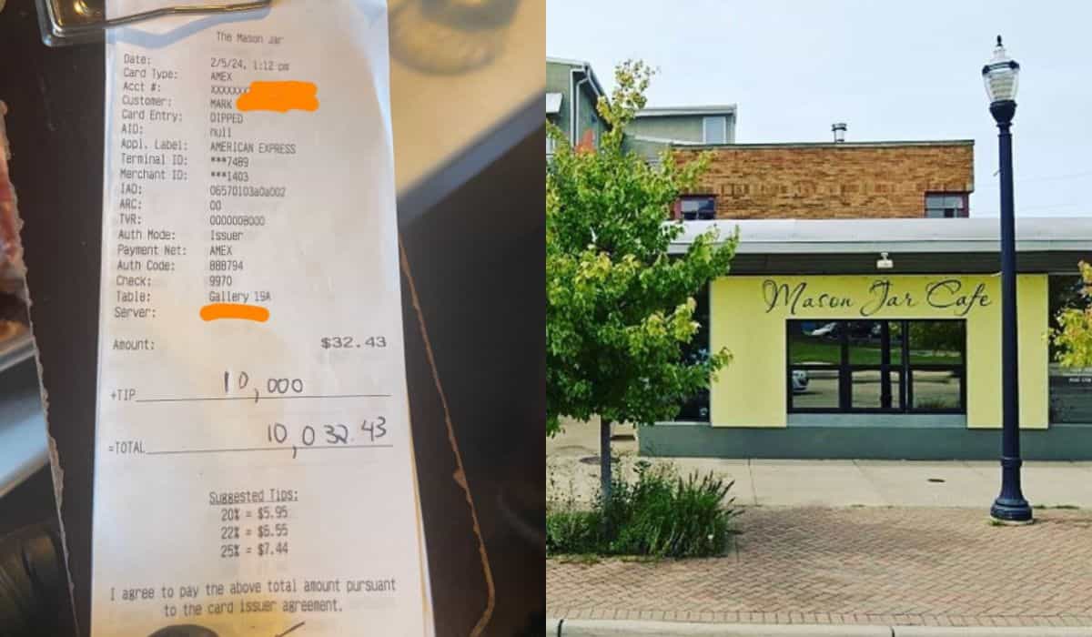 La cameriera diventa virale dopo essere stata licenziata per aver ricevuto una generosa mancia di 10.000 dollari da un cliente anonimo