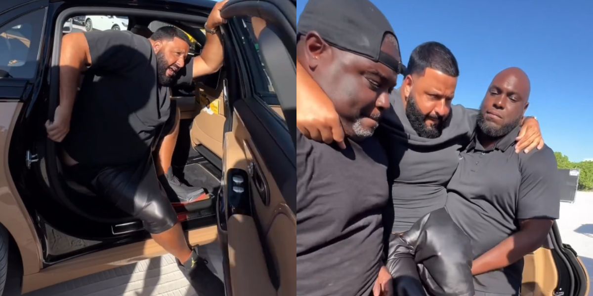 Kontroversiell video: DJ Khaled blir båret av sikkerhetsvakter for å ikke søle til joggeskoene sine
