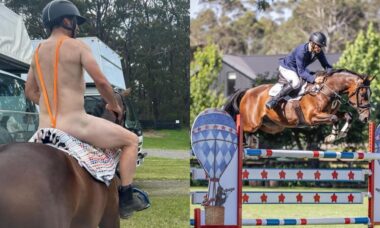 Cavaleiro australiano é flagrado usando um mankini e quase é cortado das Olimpíadas de Paris