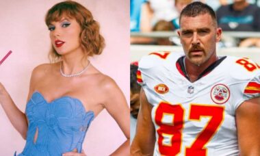 Taylor Swift viajou de 'volta no tempo' para ver o Super Bowl e apoiar seu namorado