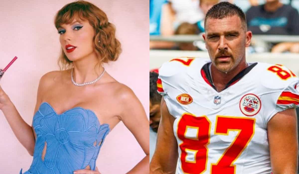 Taylor Swift 'viaggia nel tempo' per vedere il Super Bowl e sostenere il suo ragazzo