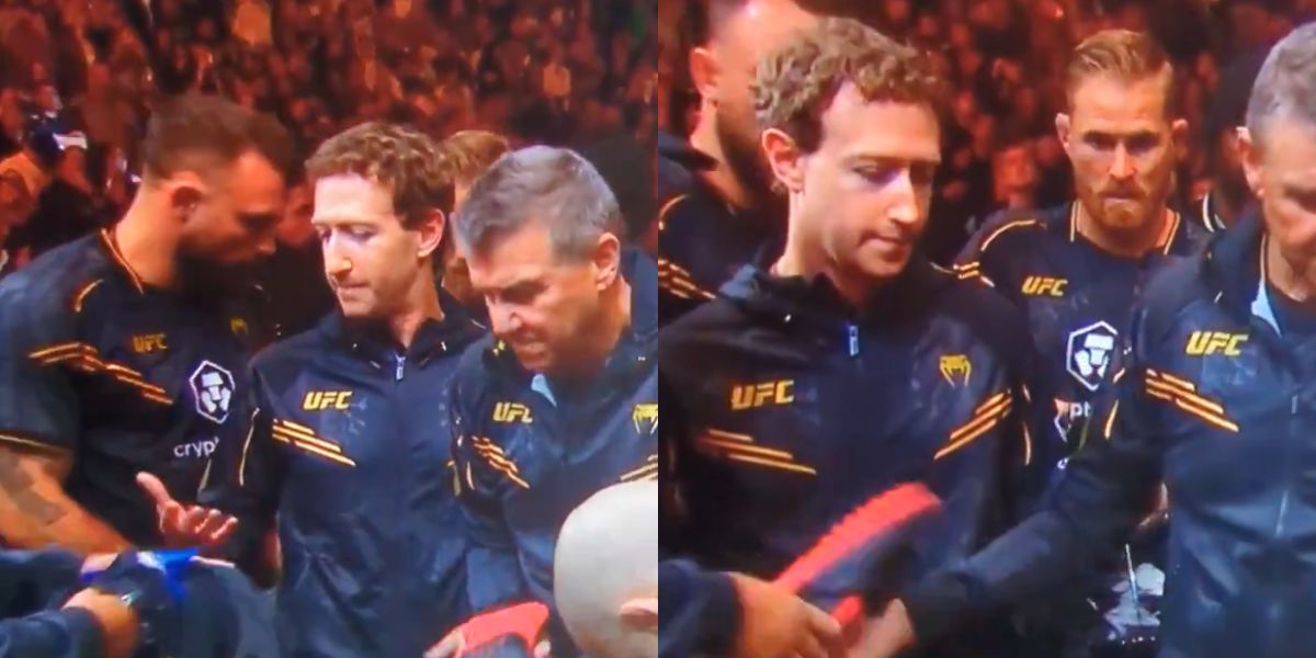 Vídeo flagra Mark Zuckerberg em momento constrangedor no UFC 298 