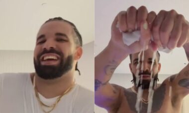 Fãs ficam com nojo depois de Drake mostrar o quanto ele transpira durante o show