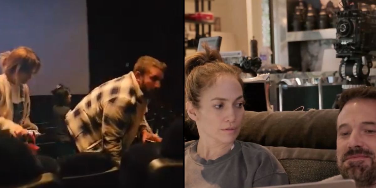 Inspiratiivinen video: Jennifer Lopez ja Ben Affleck keräävät omat roskansa elokuvanäytöksen lopussa