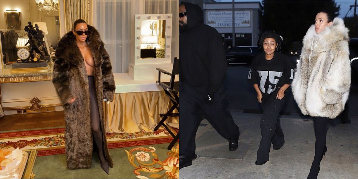 I fan chiamano Kim Kardashian "Kim Censori" a causa della somiglianza nel look tra le due. Foto: Riproduzione Twitter @KimKardashian @GAGEmusicx