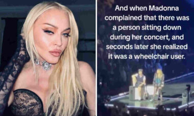 Vídeo: Madonna reclama de fã sentado em seu show antes de descobrir que estava em uma cadeira de rodas