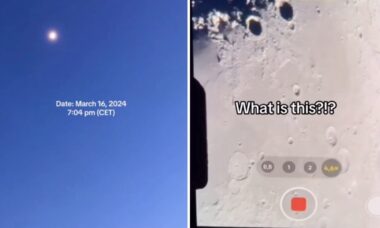 Vídeo viral mostra objeto não identificado voando sobre a superfície lunar