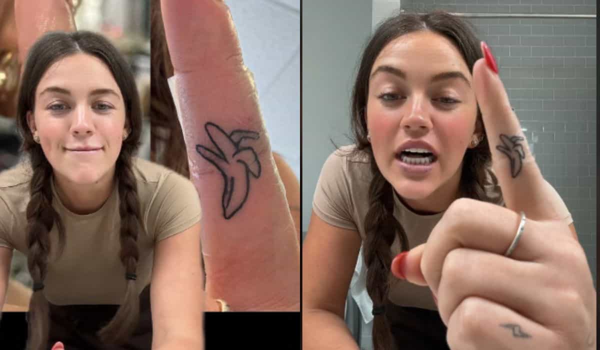 TikToker si sfoga e afferma di avere il 'tatuaggio di banana più brutto del mondo'