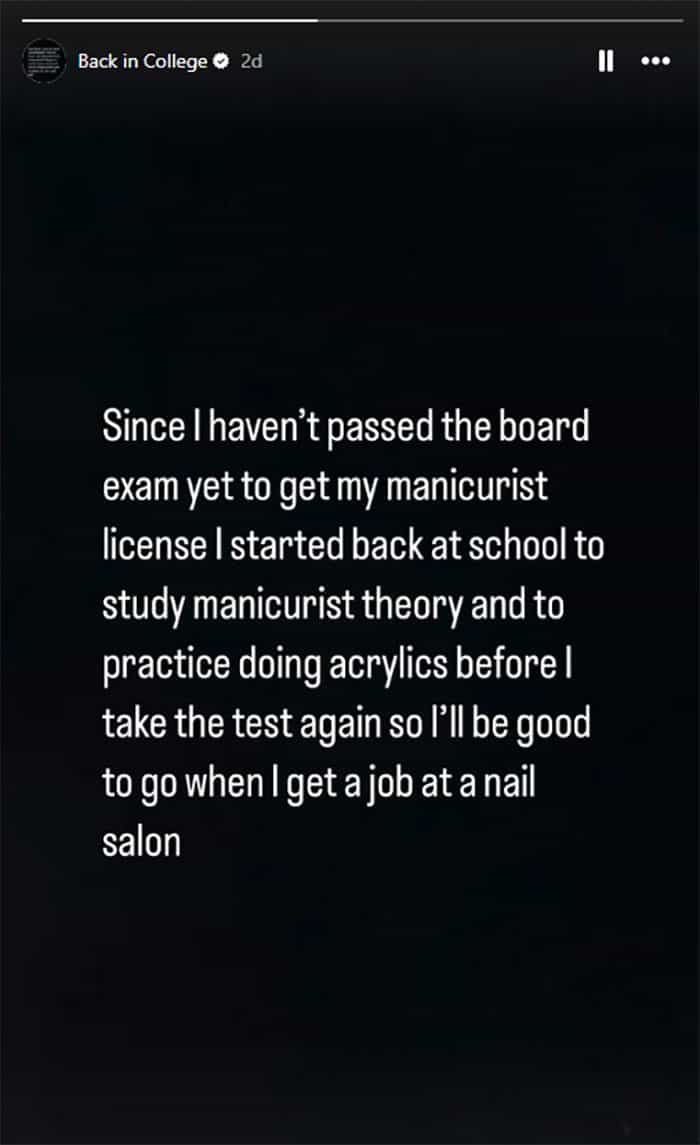 Amanda Bynes, nota per 'She’s the Man', torna a scuola per diventare manicurista e parla della sua lotta contro la depressione (Instagram / @amandaamandaamanda1986)
