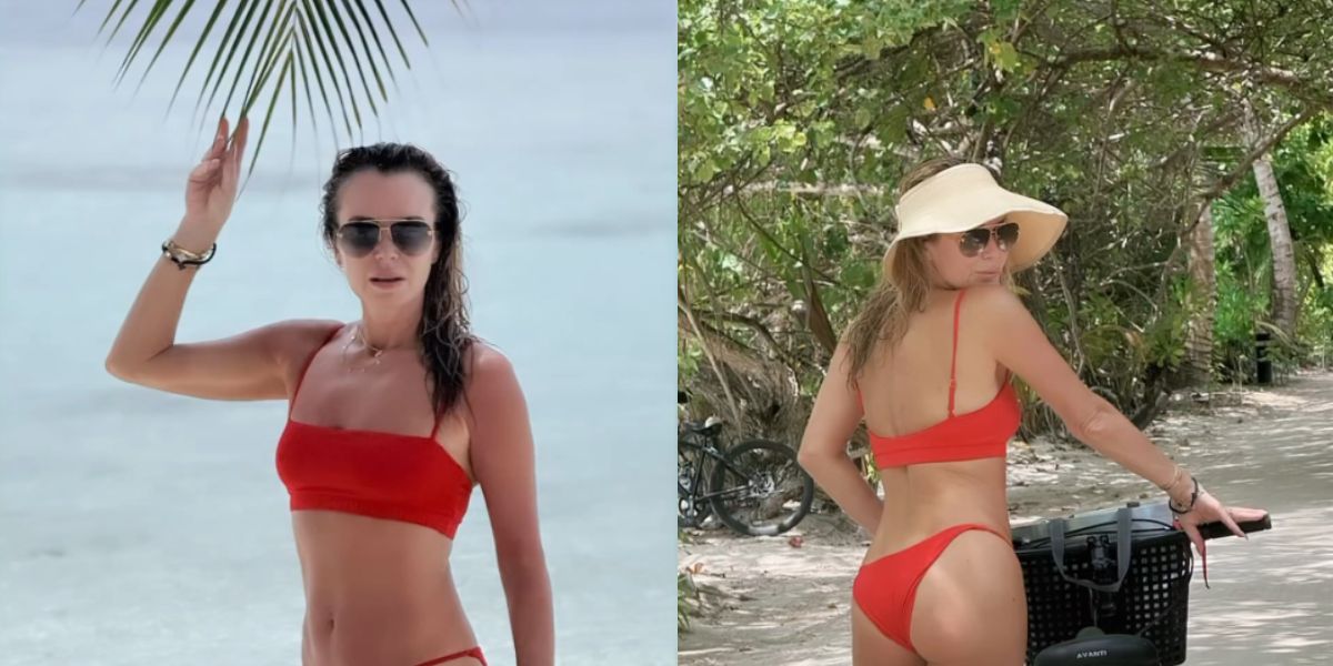 Amanda Holden ganha elogios apaixonados depois de compartilhar fotos de dia na praia