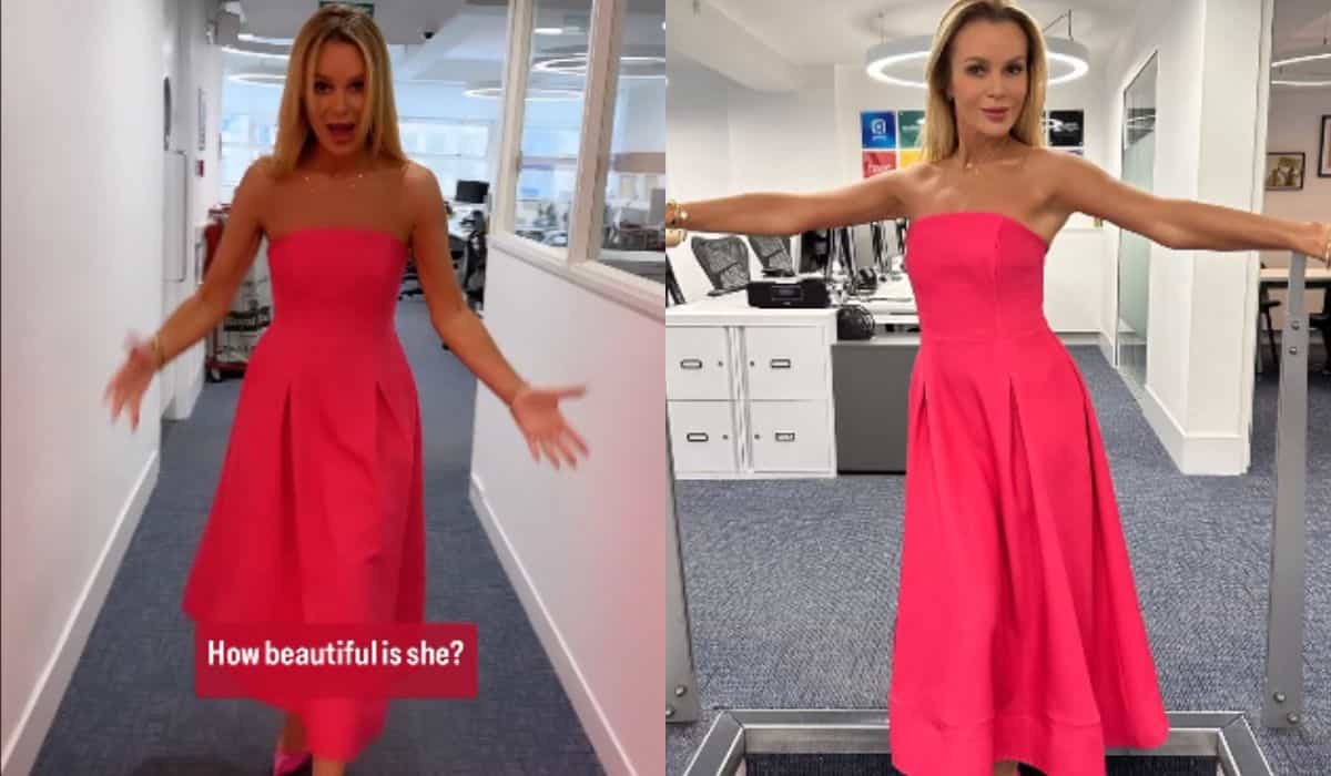 Amanda Holden, presentatrice di Britain's Got Talent, incanta con un nuovo vestito