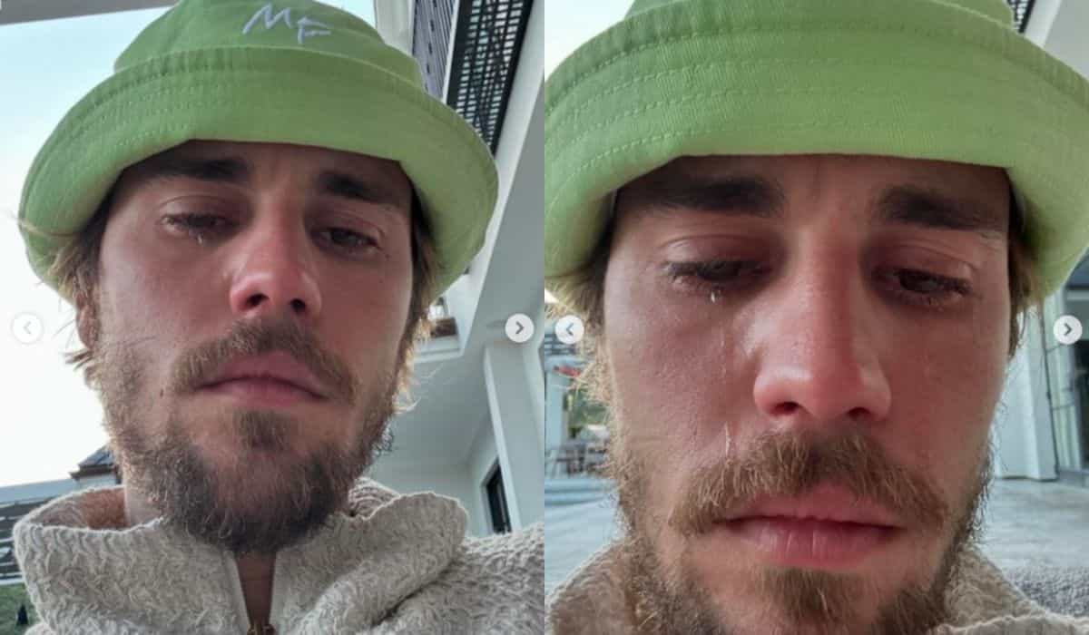 Justin Bieber beunruhigt Fans, indem er weinende Fotos in sozialen Medien veröffentlicht