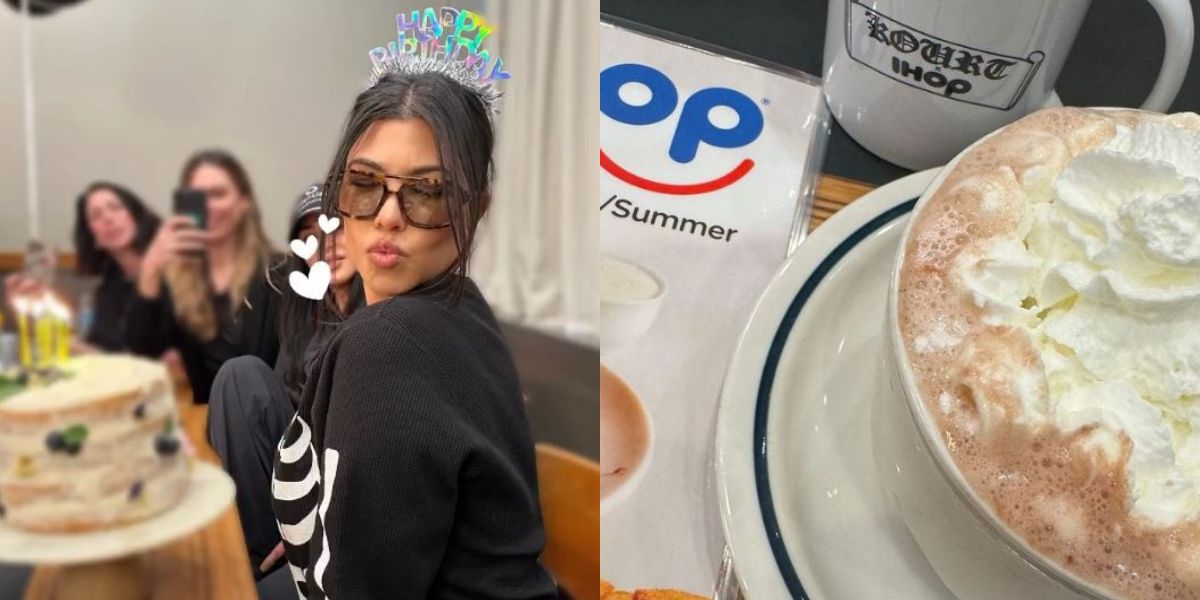 Kourtney Kardashian feirer sin 45-årsdag med frokost på IHOP hurtigmatkjeden, avviser kritikk om kroppen sin