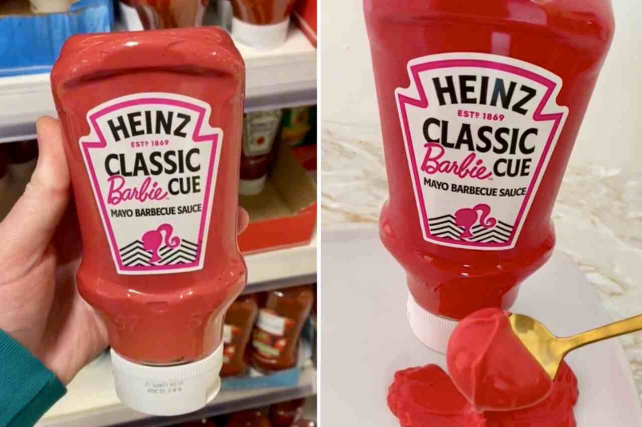 Heinz divide gli internauti dopo aver lanciato la salsa rosa di Barbie. Foto: Riproduzione Instagram TikTok