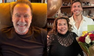 Filho de Arnold Schwarzenegger posta foto rara com a mãe, ex-amante do ator, em homenagem ao 'Dia das Mães'