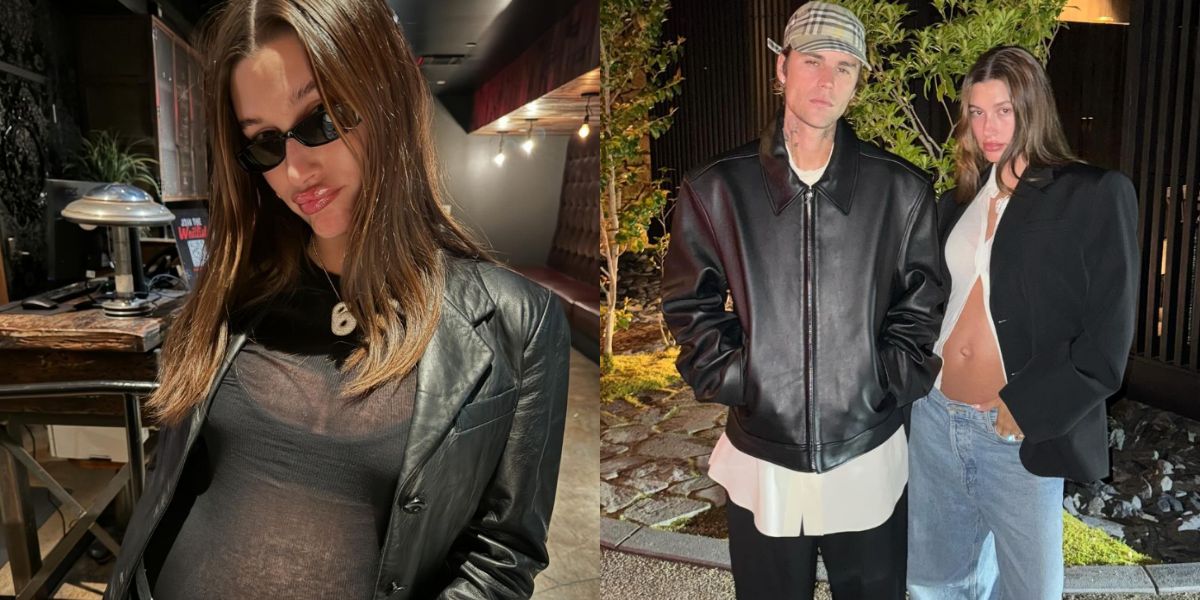 Justin Bieber e Hailey Bieber mostram evolução da gravidez do casal em fotos no Instagram